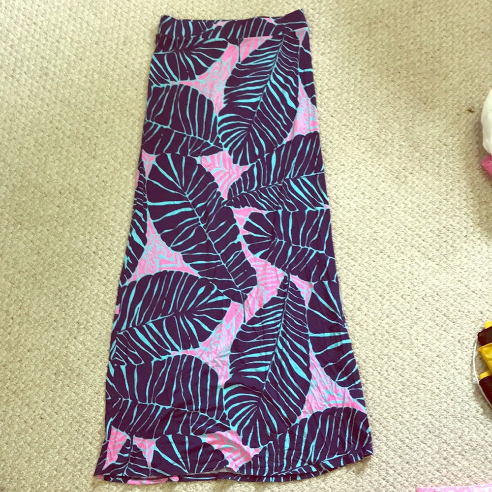 Lilly Pulitzer Leafy Maxi Skirt